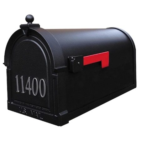Special Lite Products Berkshire Curbside Mailbox with Front Numbers, Mocha SCB-1015-FN-MOC